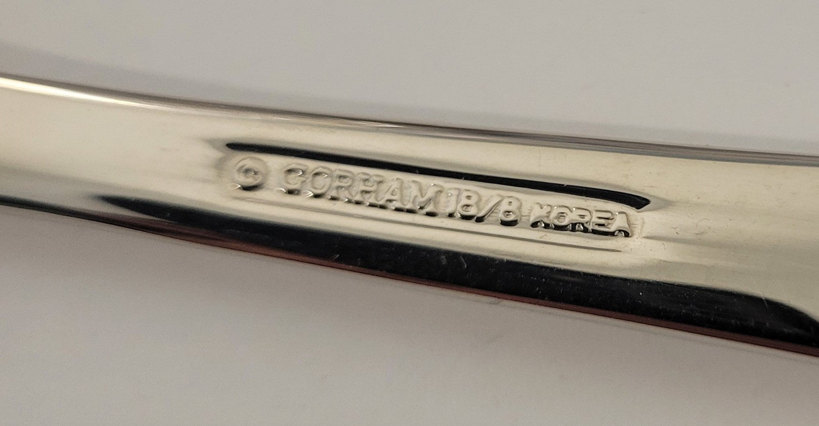 Gorham Column Cold Meat Fork 8 1/2" Stainless Silverware Flatware2