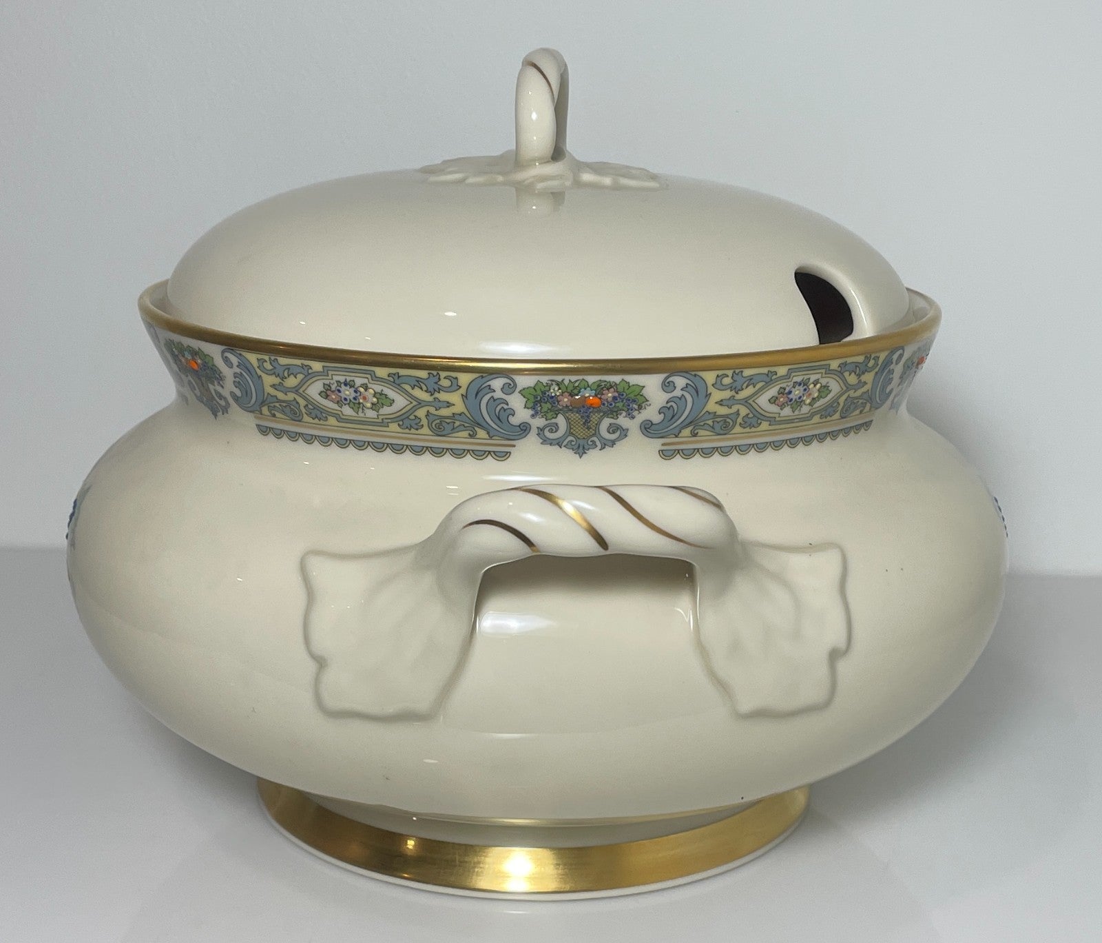 Lenox Autumn Soup Tureen and Lid Gold Trim USA4