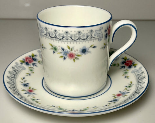 Wedgwood Rosedale Demitasse Cup and Saucer Set0