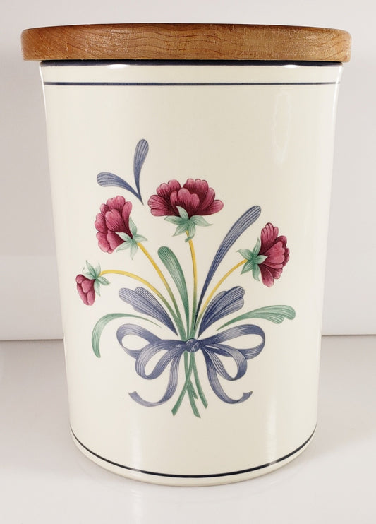 Lenox Poppies on Blue Canister Large 7 1/2"0