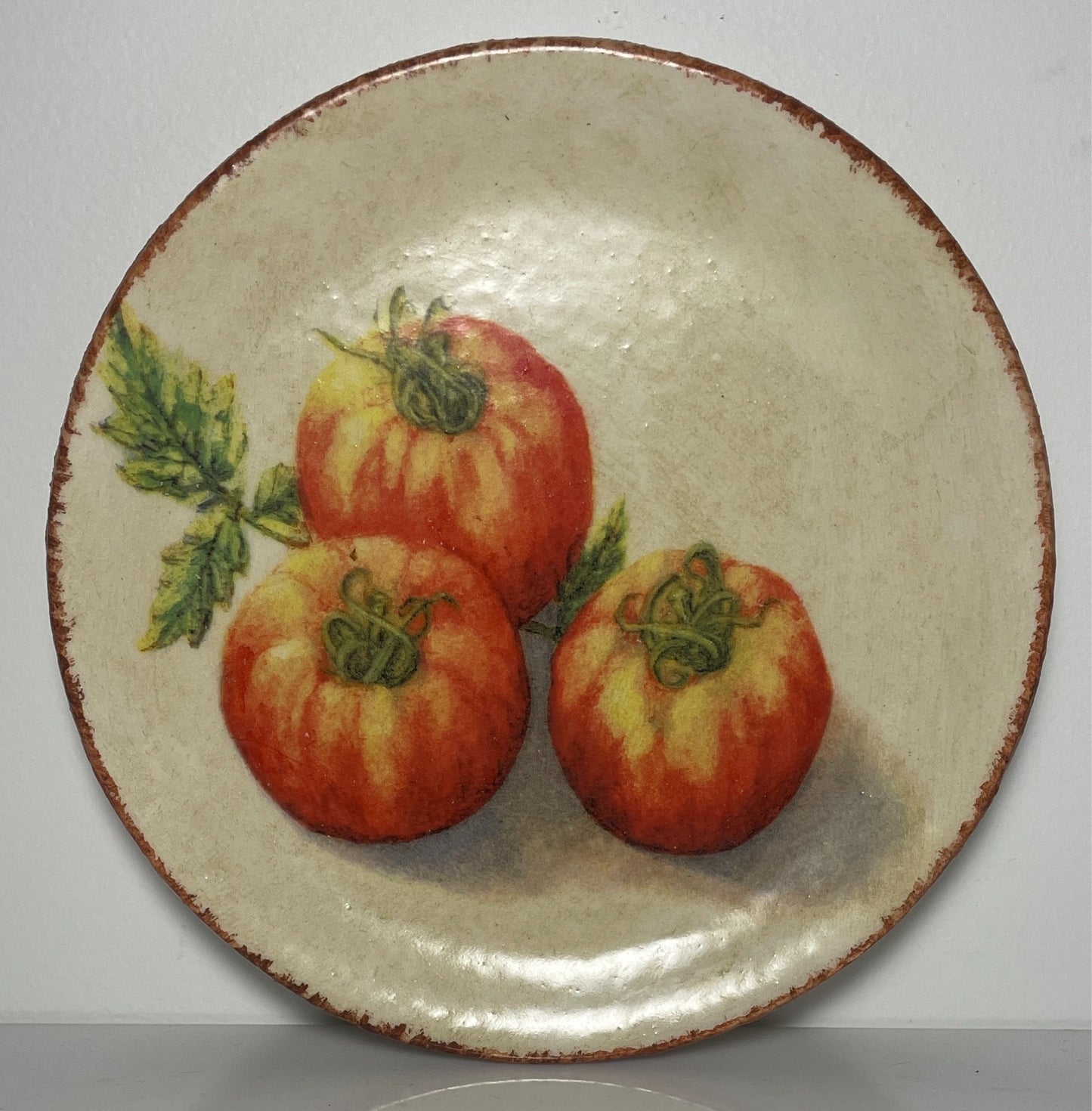 Williams Sonoma Jardin Potager Salad Plate Tomatoes 8 1/4"0