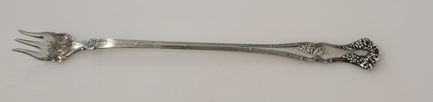 International Silver Vintage 1904 Fork Pickle Olive  Silverplate Exceptional0