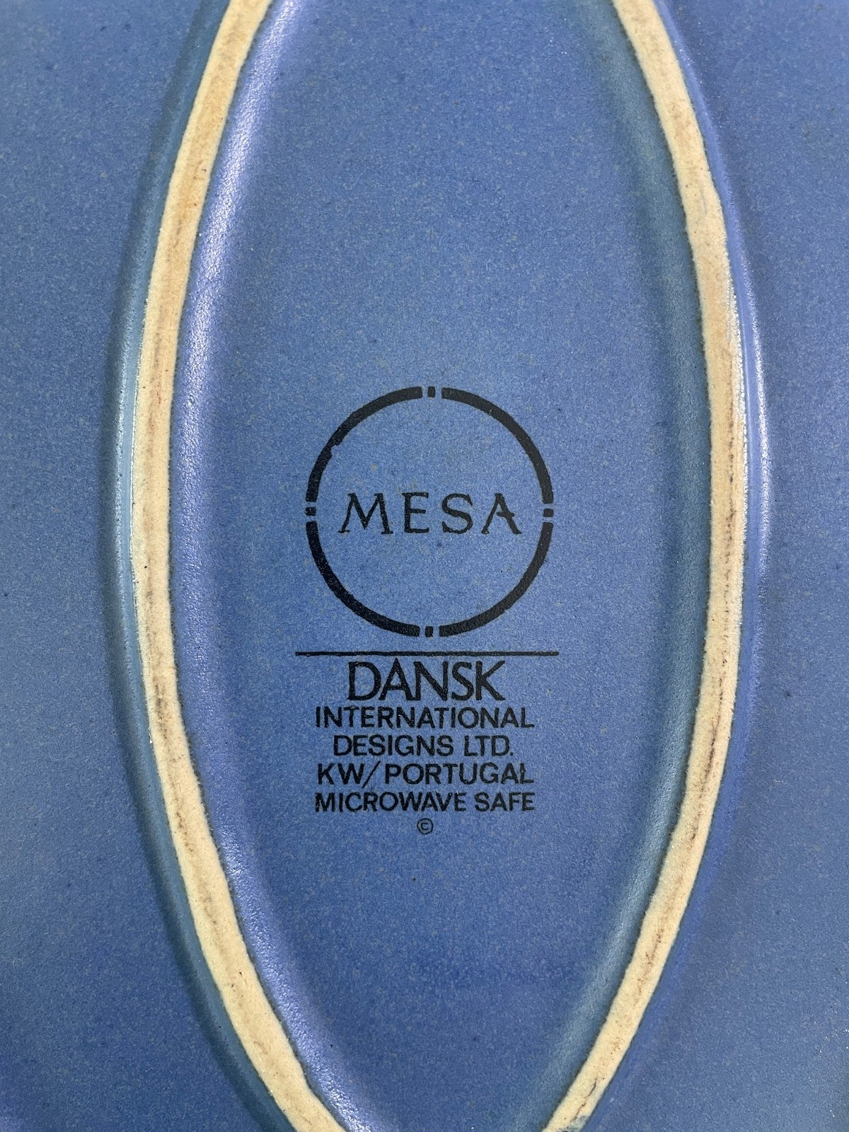Dansk Mesa Sky Blue Oval Baker 12 5/8" Portugal3