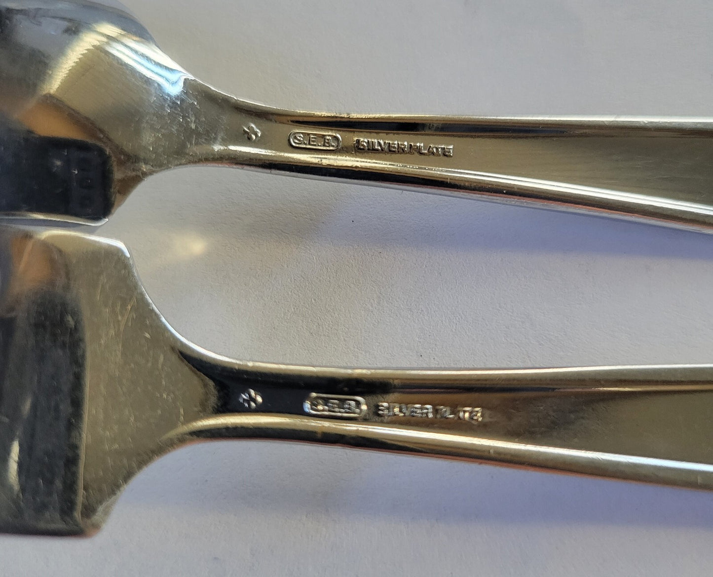 National Silver Monarch Plate 2 Piece Baby Set Spoon Fork Stainless Flatware3