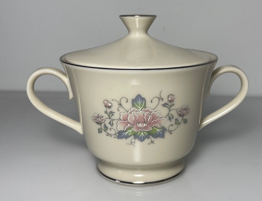 Lenox Charleston Sugar Bowl and Lid 4 1/4" Factory Second0