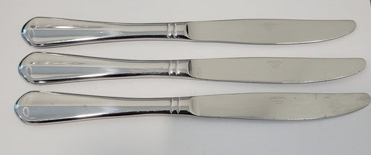 Mikasa Colette Knives Stainless Pack of 3 PCS Flatware Silverware0