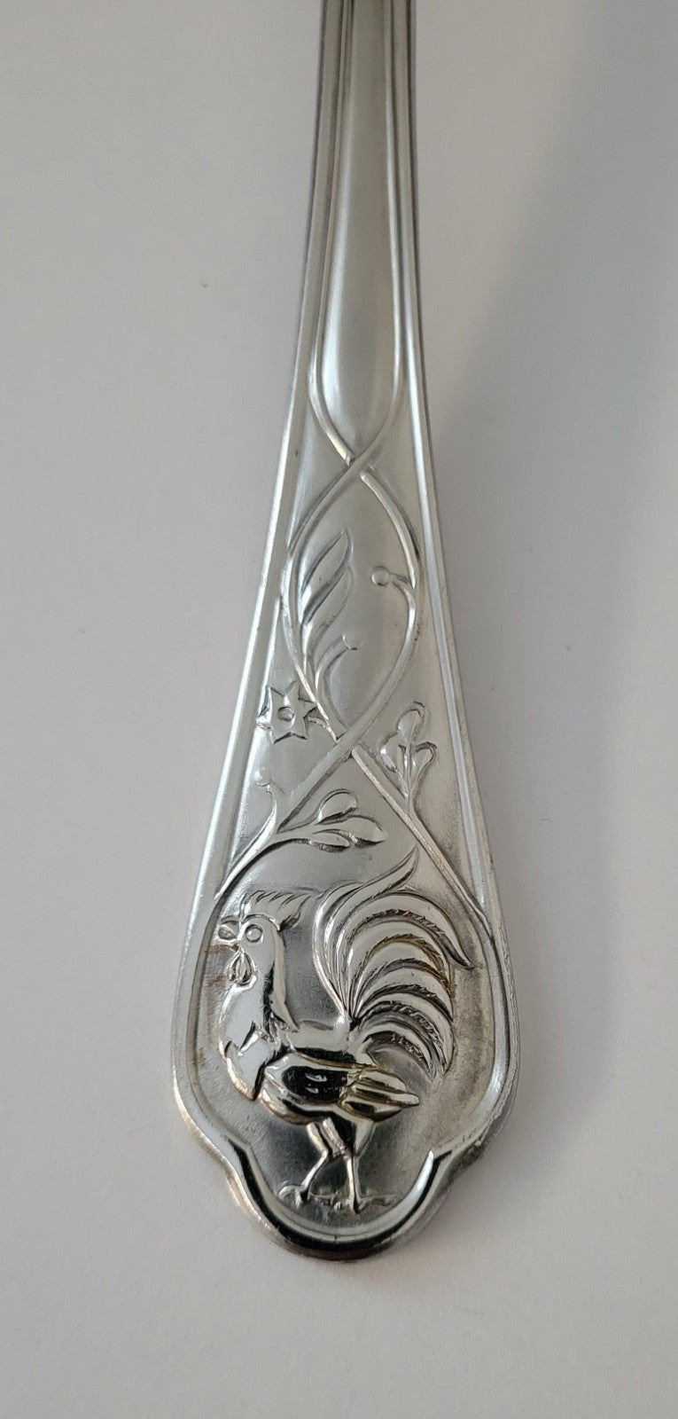 Cambridge Rooster Glossy Matte Teaspoon 6 3/4" Stainless 18 0 Flatware1