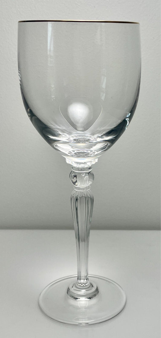 Waterford Carleton Gold Water Goblet 8 1/2"0