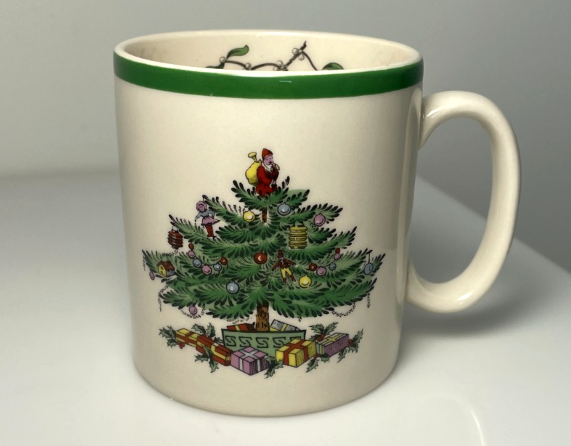 Spode Christmas Tree Mug 3 3/8"0
