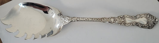 Gorham Imperial Chrysanthemum Macaroni Server 10 Silverplate Flatware0