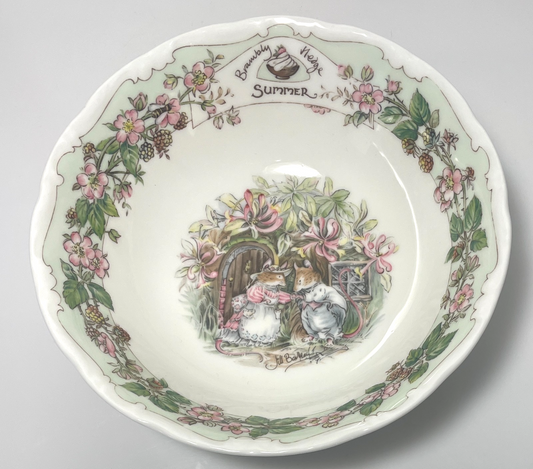 Royal Doulton Brambly Hedge Summer Coupe Cereal Bowl 6 1/4" Factory Second0