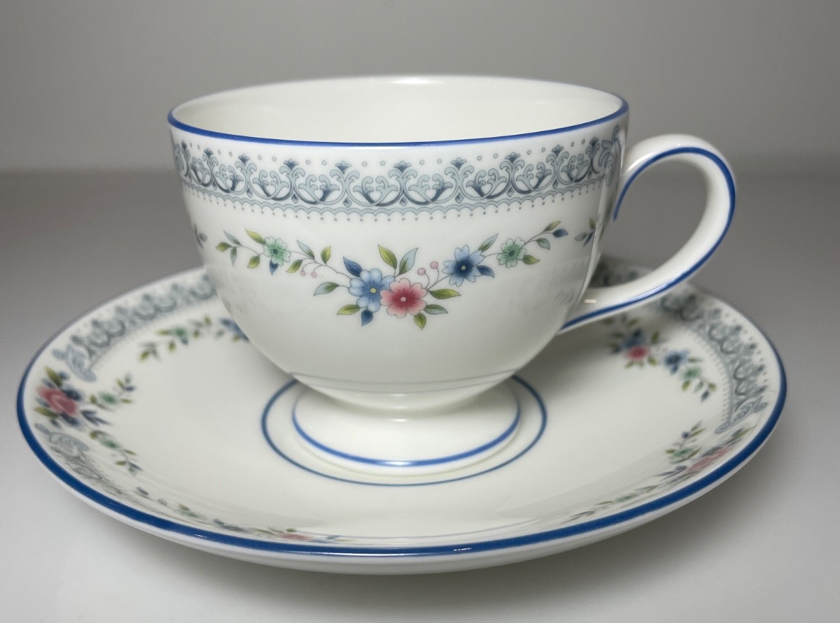 Wedgwood Rosedale Cup and Saucer Set0