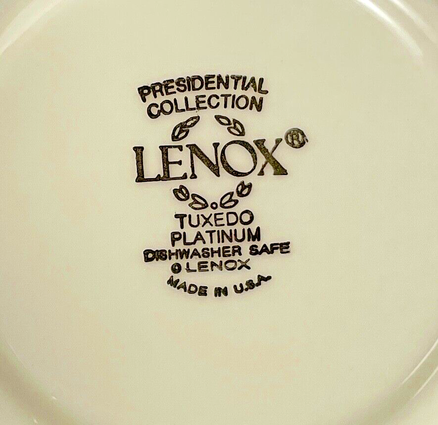 Lenox Tuxedo Platinum Saucer  5 3/4"1