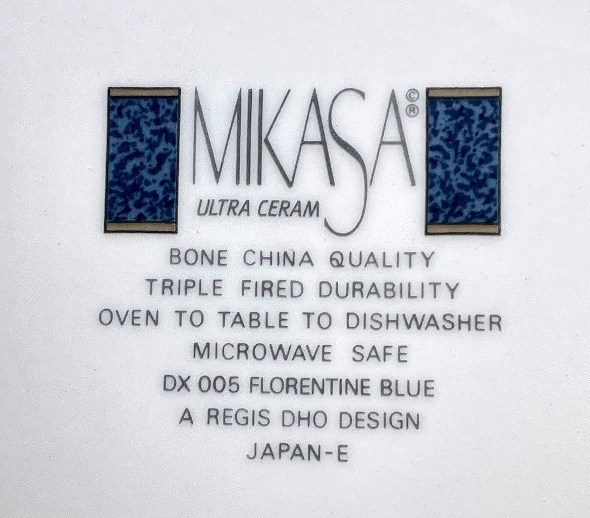 Mikasa Florentine Blue Dinner Plate 10 7/8"1