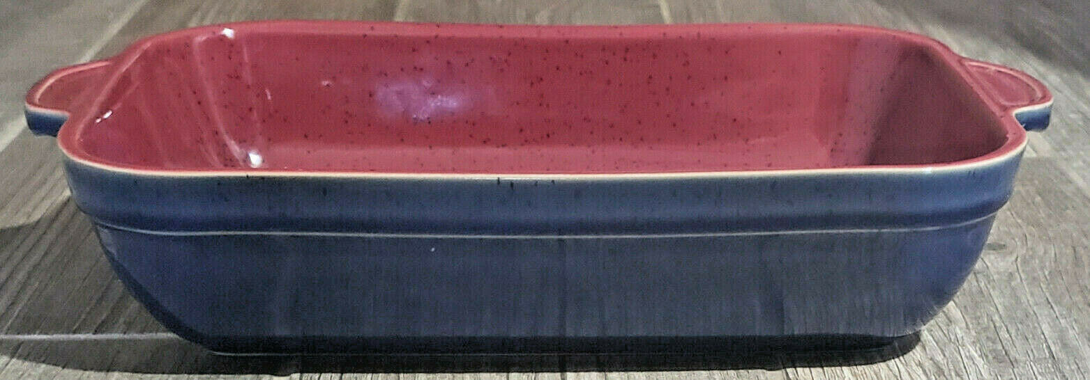 Denby Harlequin Lasagna 13 1/4" Red Blue1