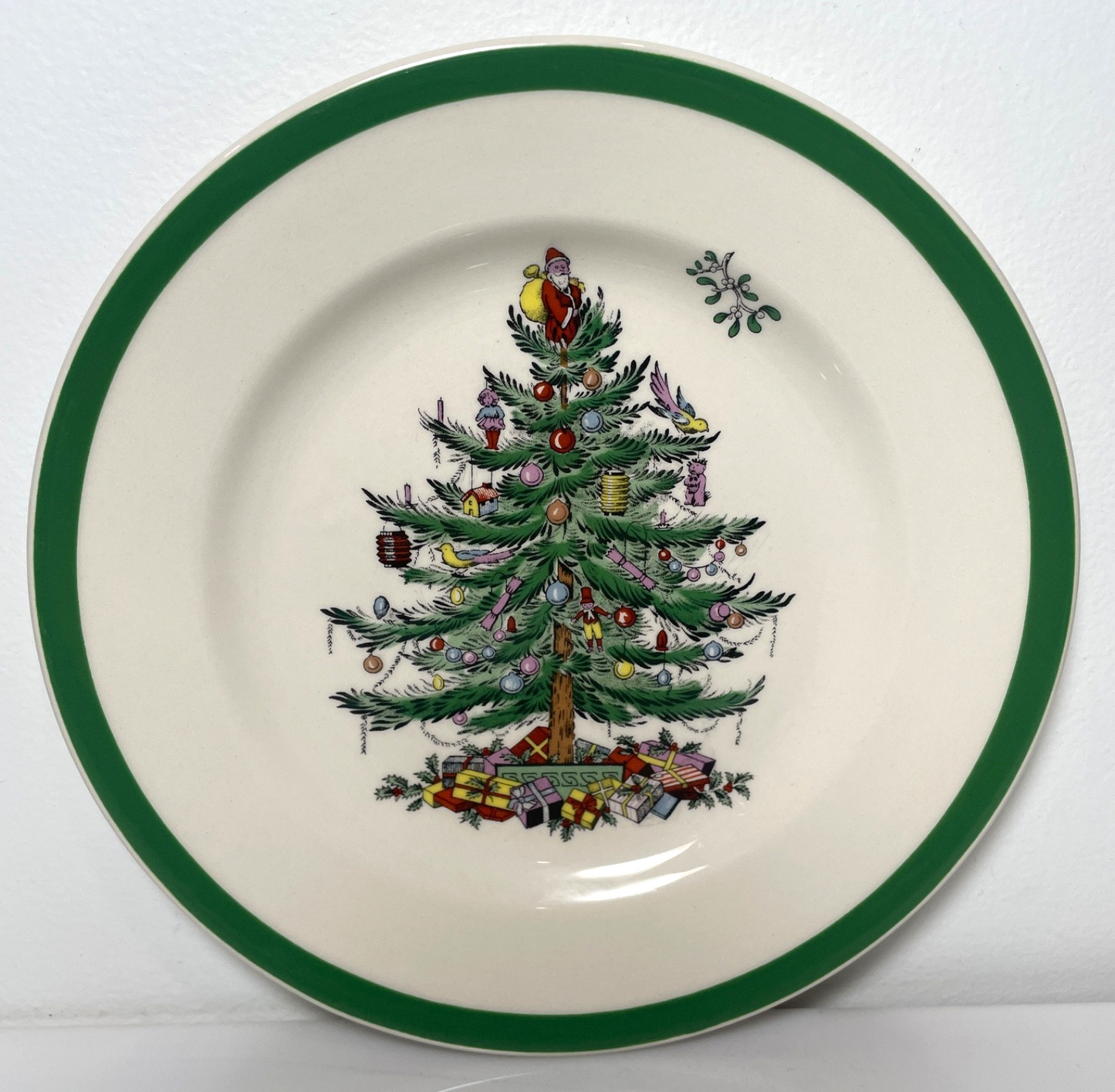 Spode Christmas Tree Dinner Plate 10 3/4" Made In England0