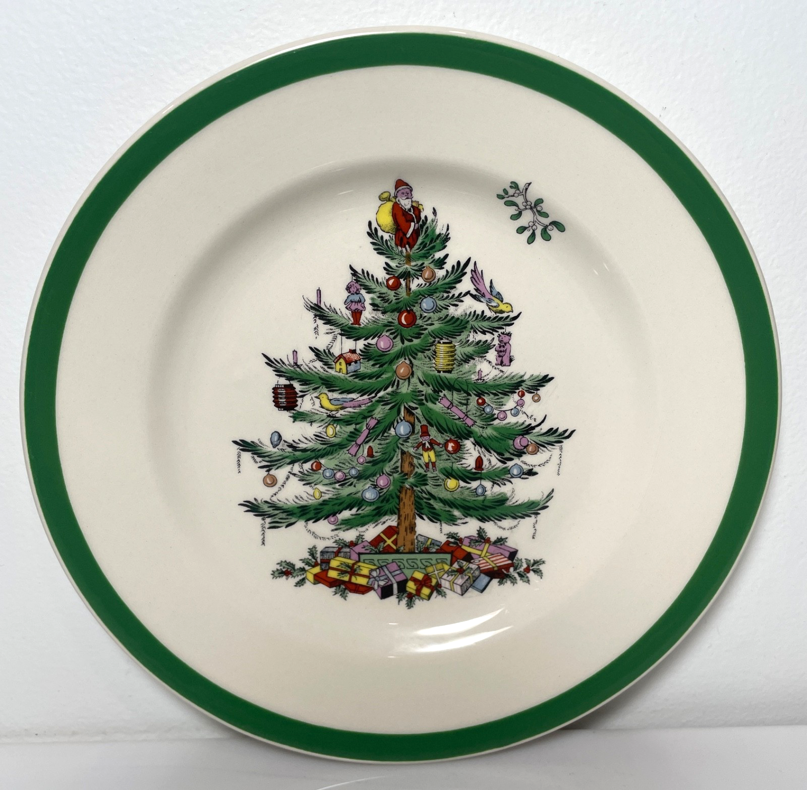 Spode Christmas Tree Dinner Plate 10 3/4" Made In England0