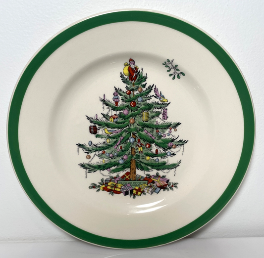Spode Christmas Tree Dinner Plate 10 3/4" Made In England0
