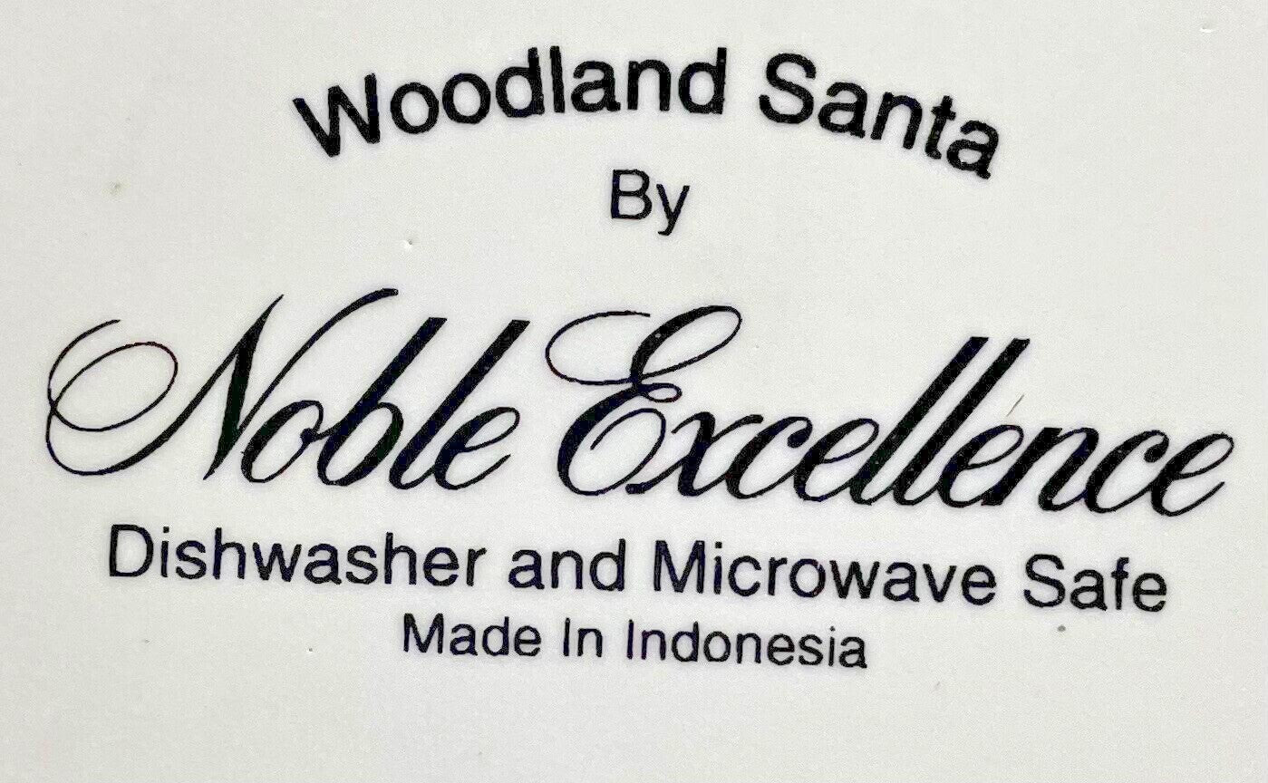 Noble Excellence Woodland Santa Dinner Plate 10 3/4"2