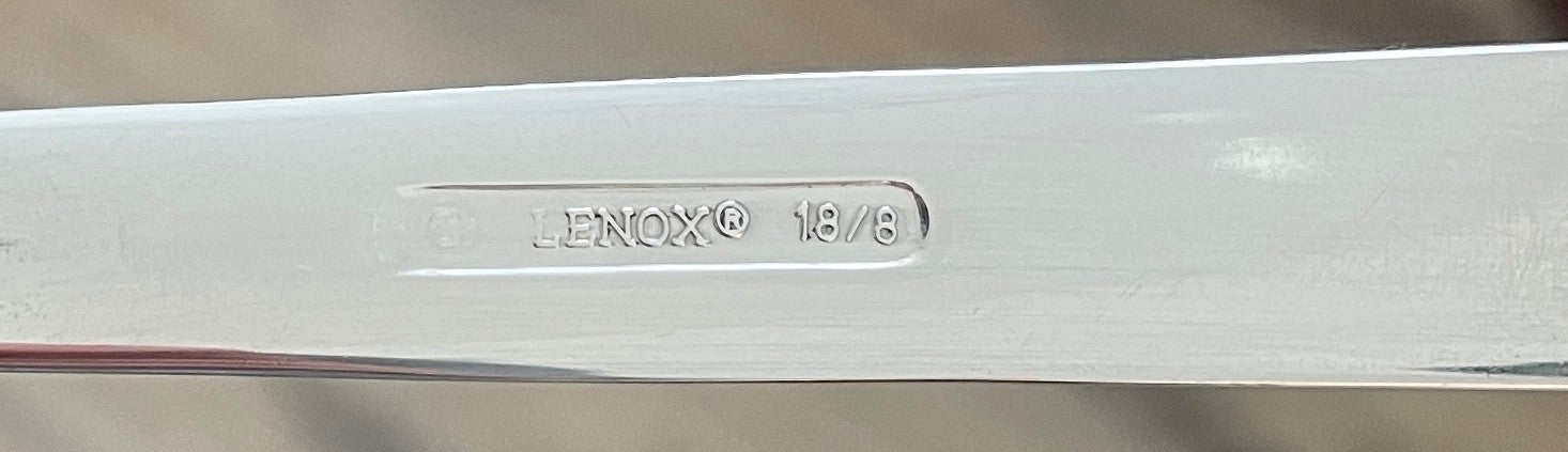 Lenox Tin Can Alley Place Oval Soup Spoon 7 1/8" Stainless Set of 21