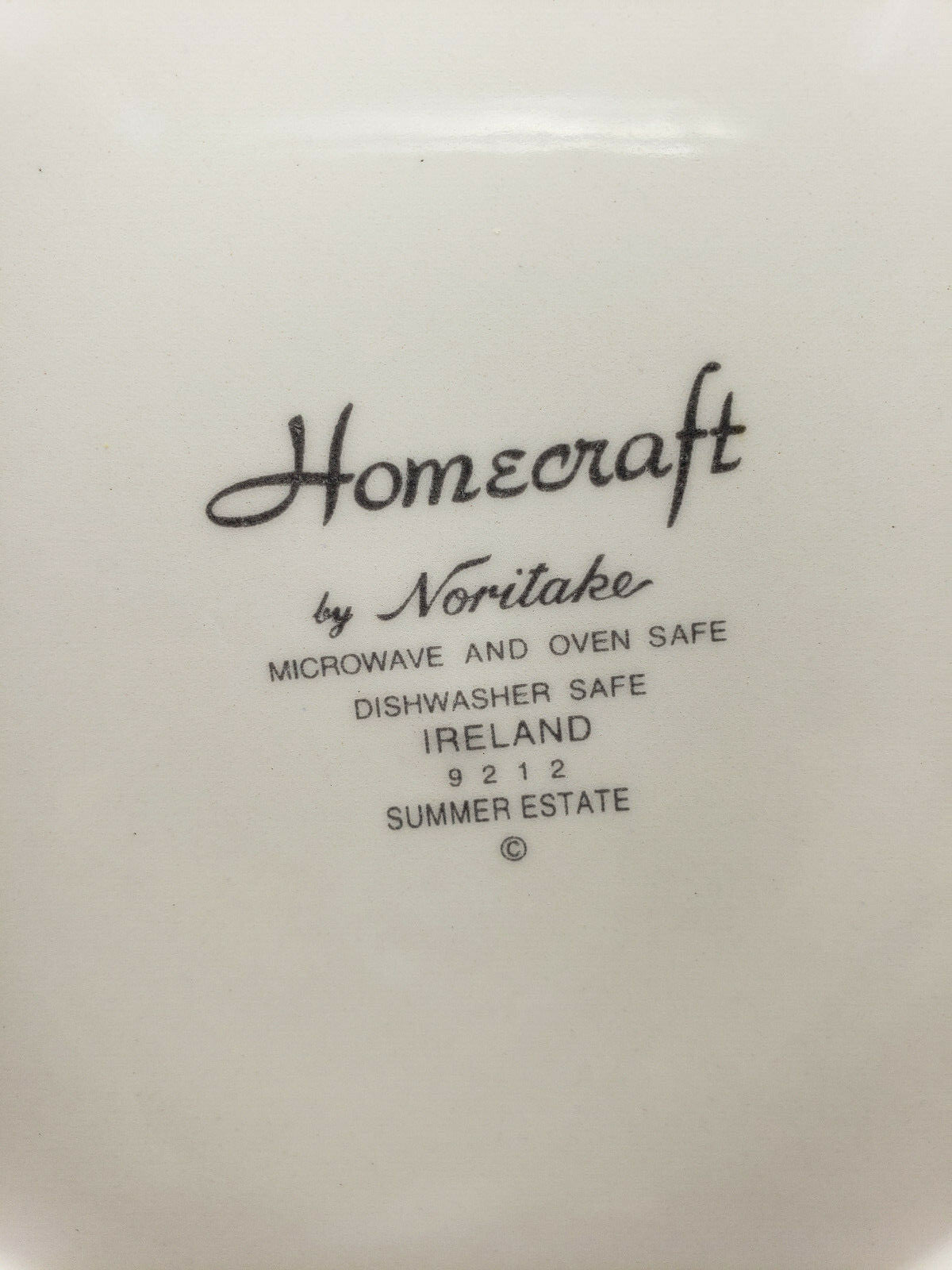 Noritake Summer Estate Round Vegetable Bowl Ireland 9 1/2"1