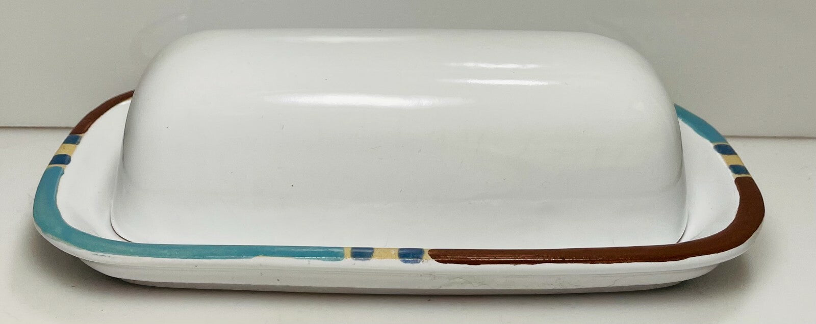 Dansk Mesa White Portugal 1/4 LB Covered Butter Dish0