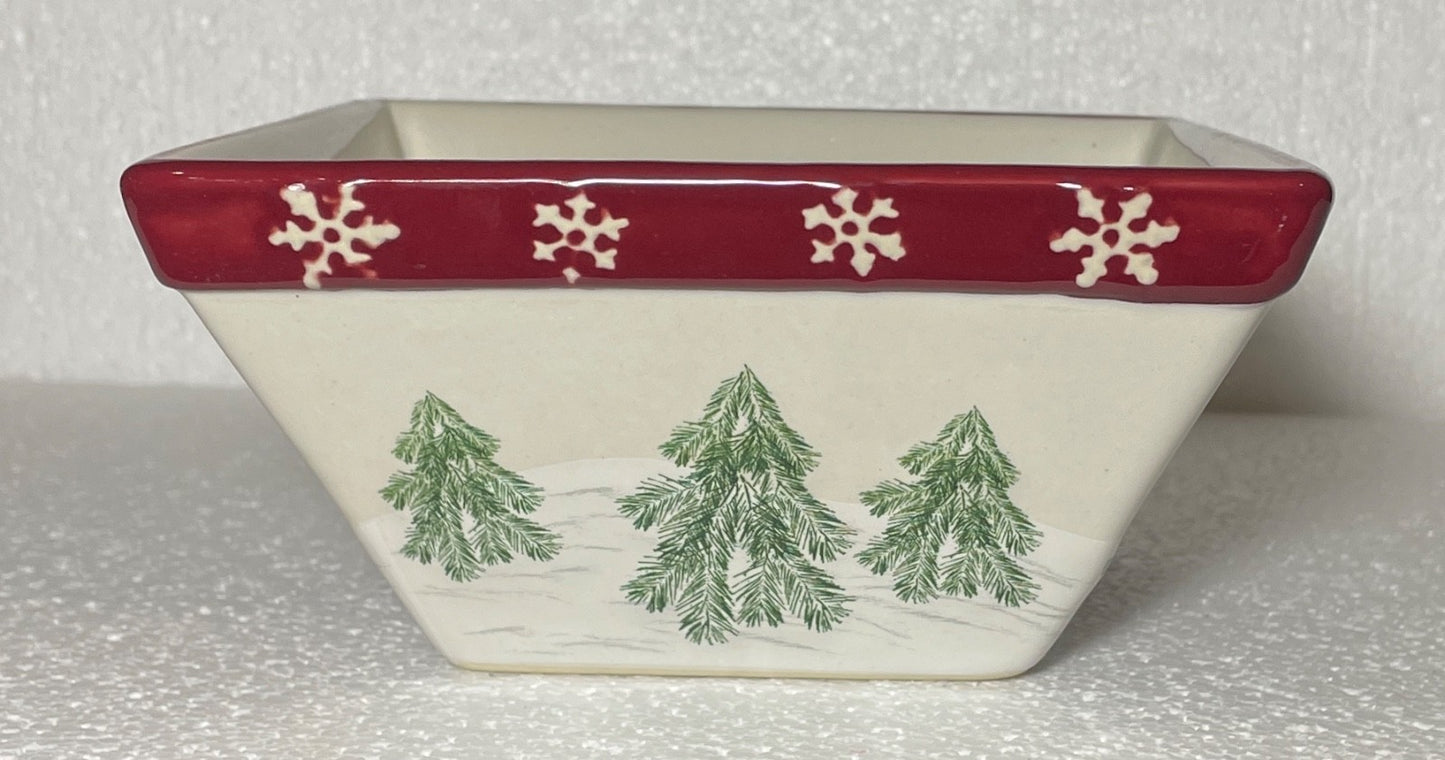 St Nicholas Square Yuletide Square Cereal Bowl 6"1