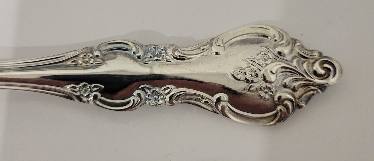 International Silver Orleans Deepsilver Cold Meat Fork 8 7/8" Silverplate1