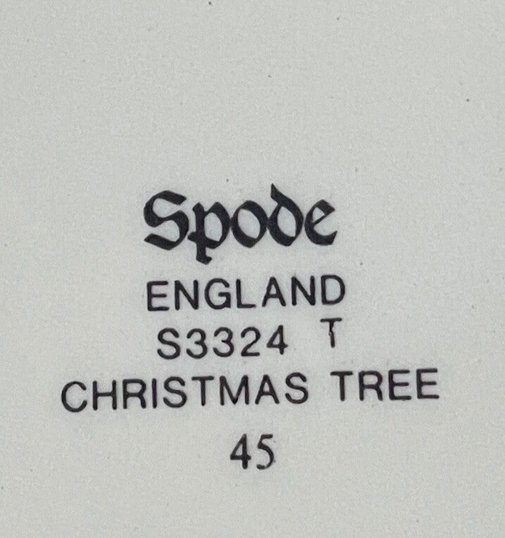 Spode Christmas Tree Dinner Plate 10 3/4" Made In England1