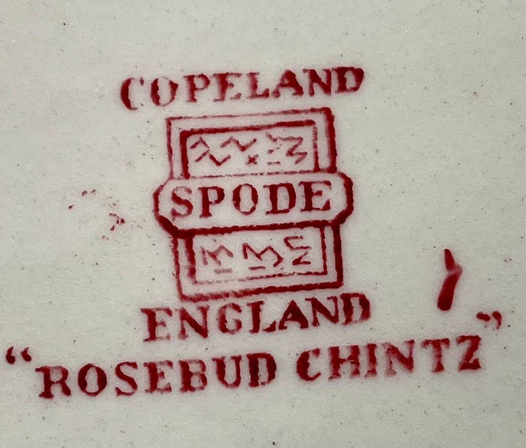 Spode Rosebud Chintz Dinner Plate 10 1/2"1