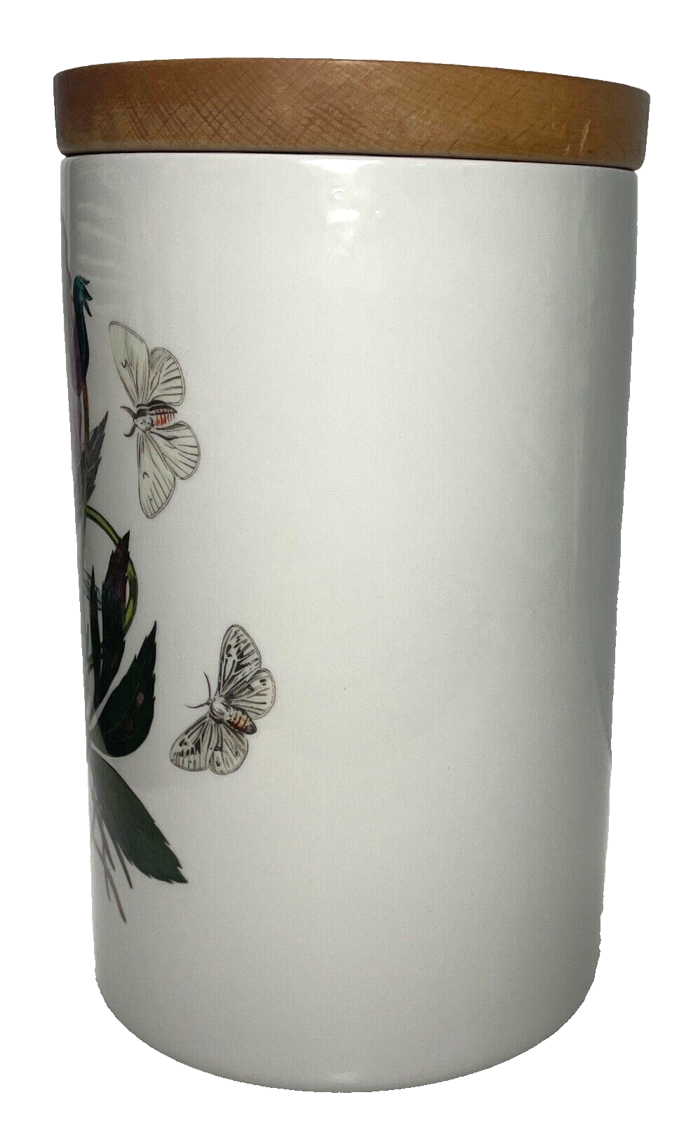 Portmeirion Botanic Garden Storage Jar and Lid Christmas Rose 8 1/4"1