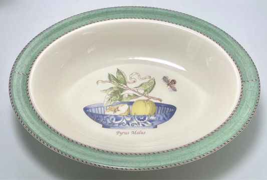 Wedgwood Sarah's Garden Oval Vegetable Bowl 11 3/4" Pyrus Malus0