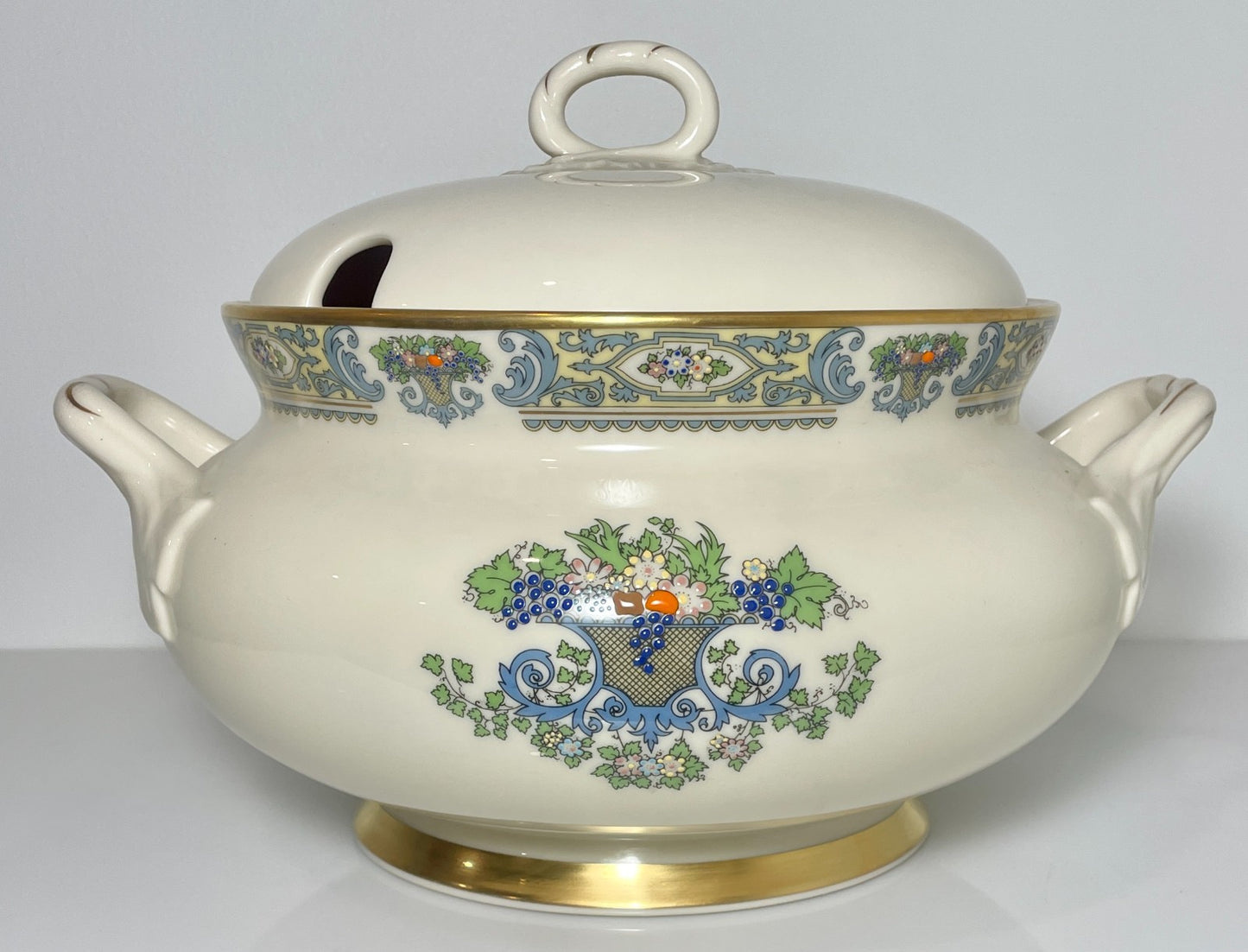 Lenox Autumn Soup Tureen and Lid Gold Trim USA0