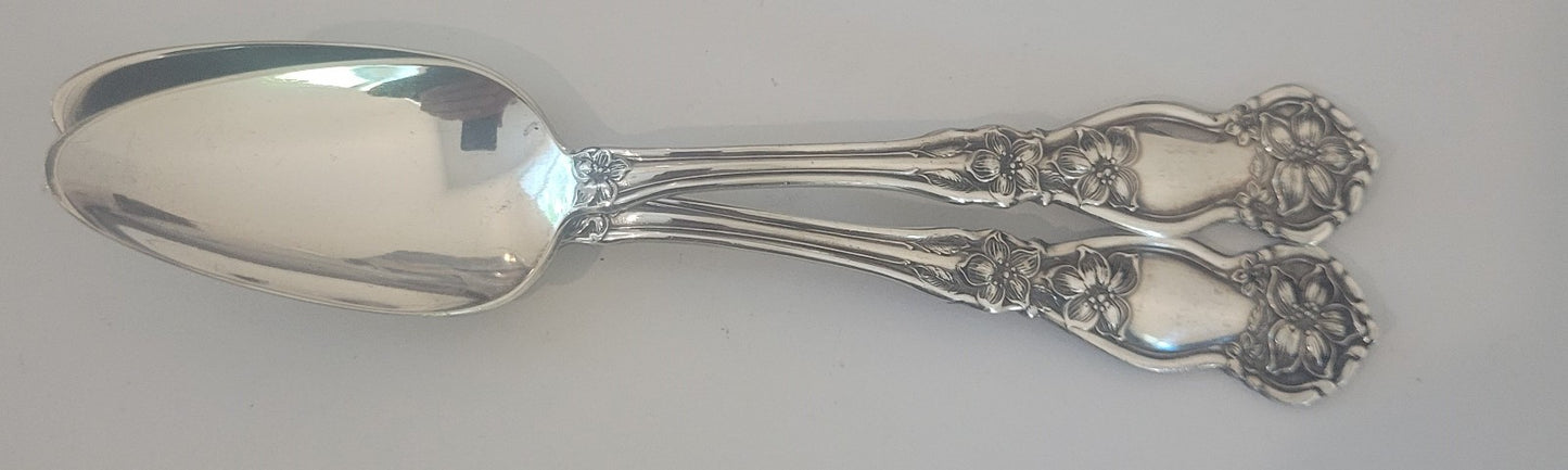 International Silver Orange Blossom Fruit Spoons Pack of 2 Silverplate Flatware0