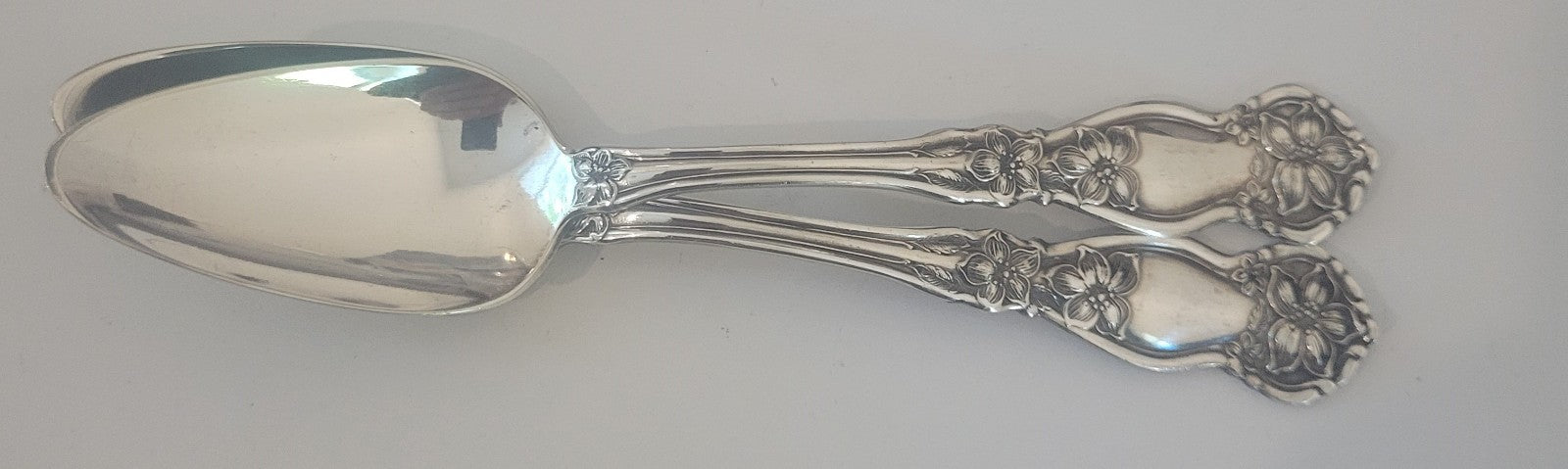 International Silver Orange Blossom Fruit Spoons Pack of 2 Silverplate Flatware0