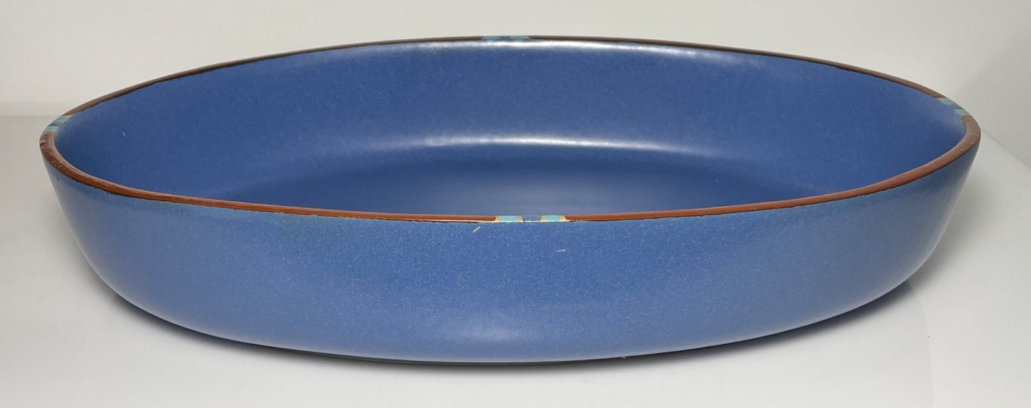Dansk Mesa Sky Blue Oval Baker 15 1/2" Portugal0