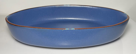 Dansk Mesa Sky Blue Oval Baker 15 1/2" Portugal0