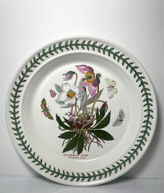 Portmeirion Botanic Garden Dinner Plate 10 1/2" Christmas Rose0
