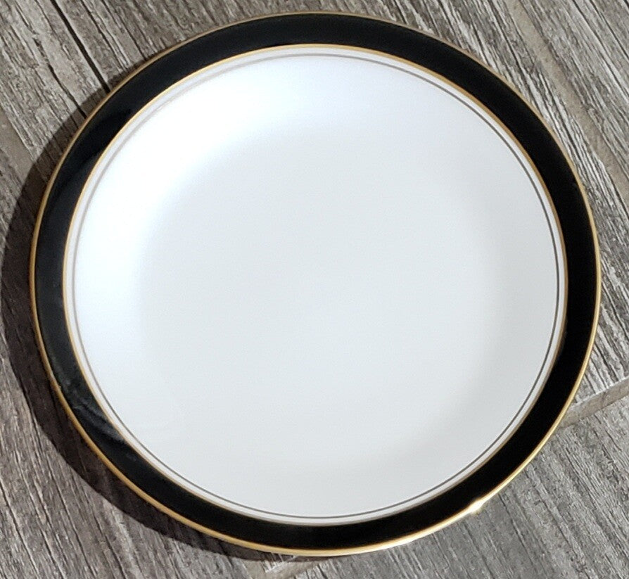 Noritake Ivory and Ebony Bread Butter Plate 6 1/2"0