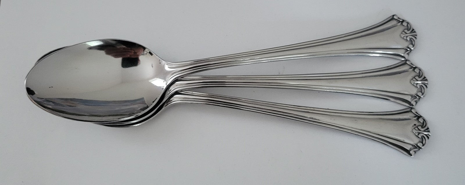 Reed & Barton L'Amour Soup Place Spoons Pack of 3 Pcs Stainless Flatware0