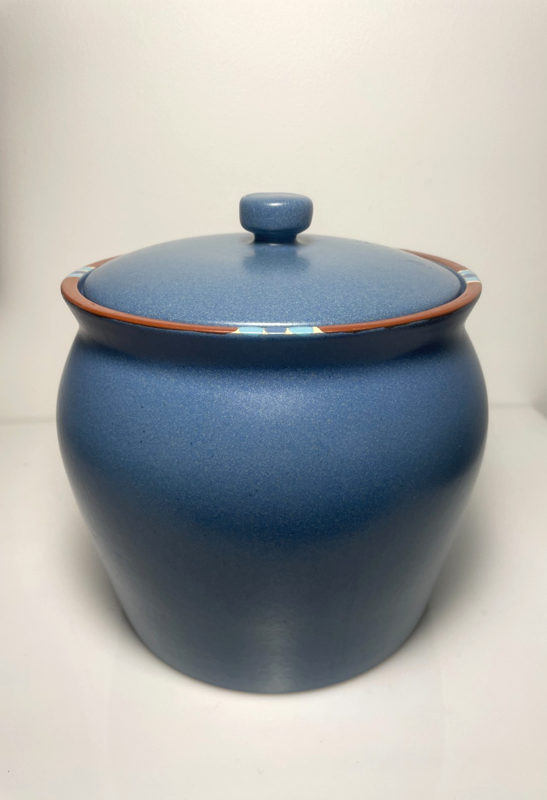 Dansk Mesa Sky Blue Large Canister and Lid 7 1/2"1