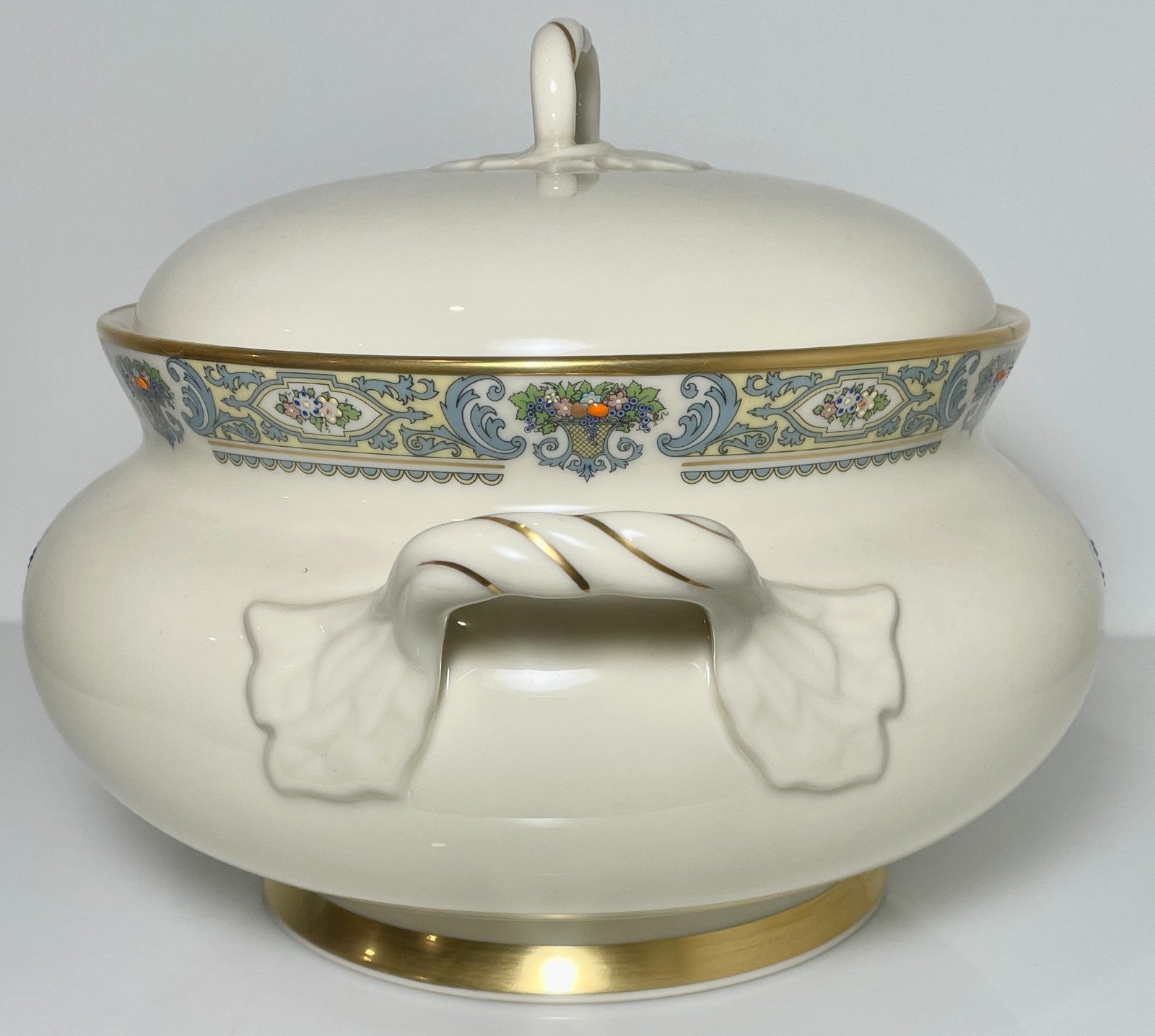 Lenox Autumn Soup Tureen and Lid Gold Trim USA2