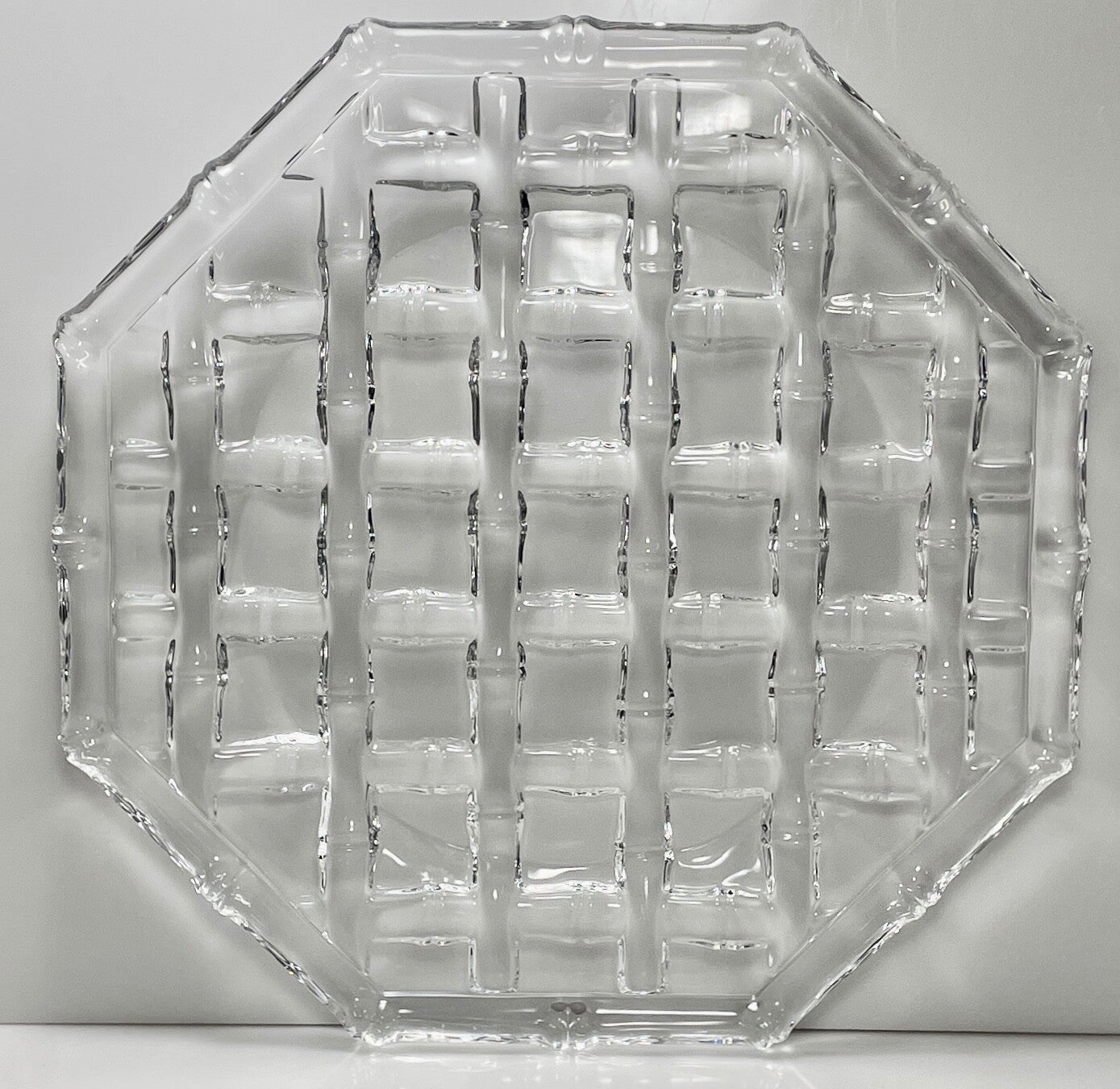 Tiffany & Co Bamboo Sandwich Plate Octagonal 12"0