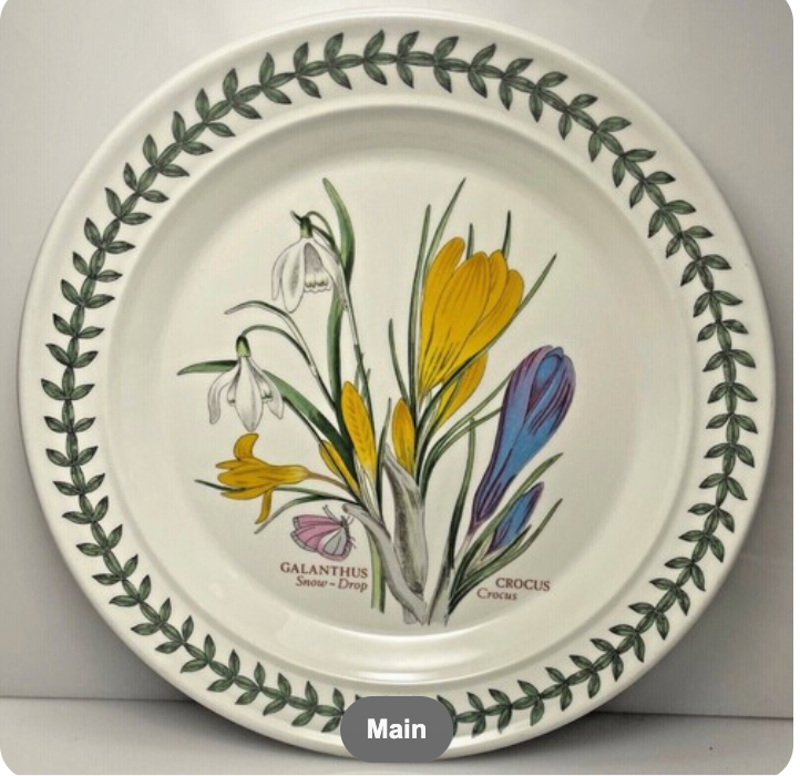 Portmeirion Botanic Garden Bread Butter Plate 7 1/4" Crocus1