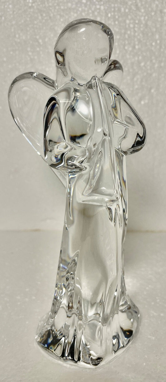 Baccarat Baccarat Nativity Figurine Angel with Trumpet 6 1/4"0