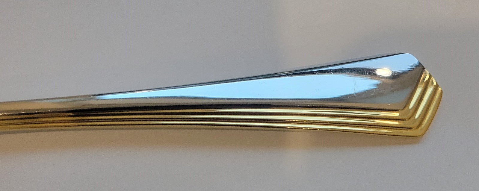 Yamazaki Ramona Gold Fork Serving 9 1/4" Stainless1