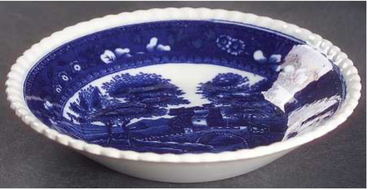 Spode Tower Blue Gadroon Older Fruit Bowl 5 1/2"0