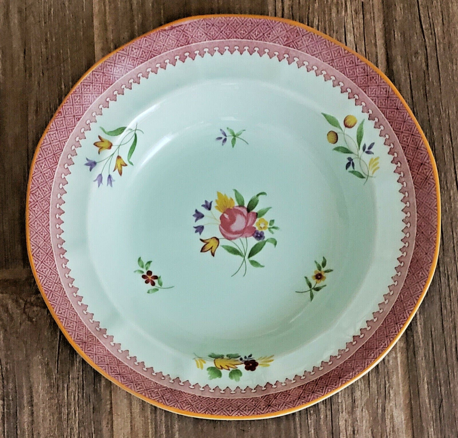 Adams Lowestoft Dinner Plate 10 3/8"1