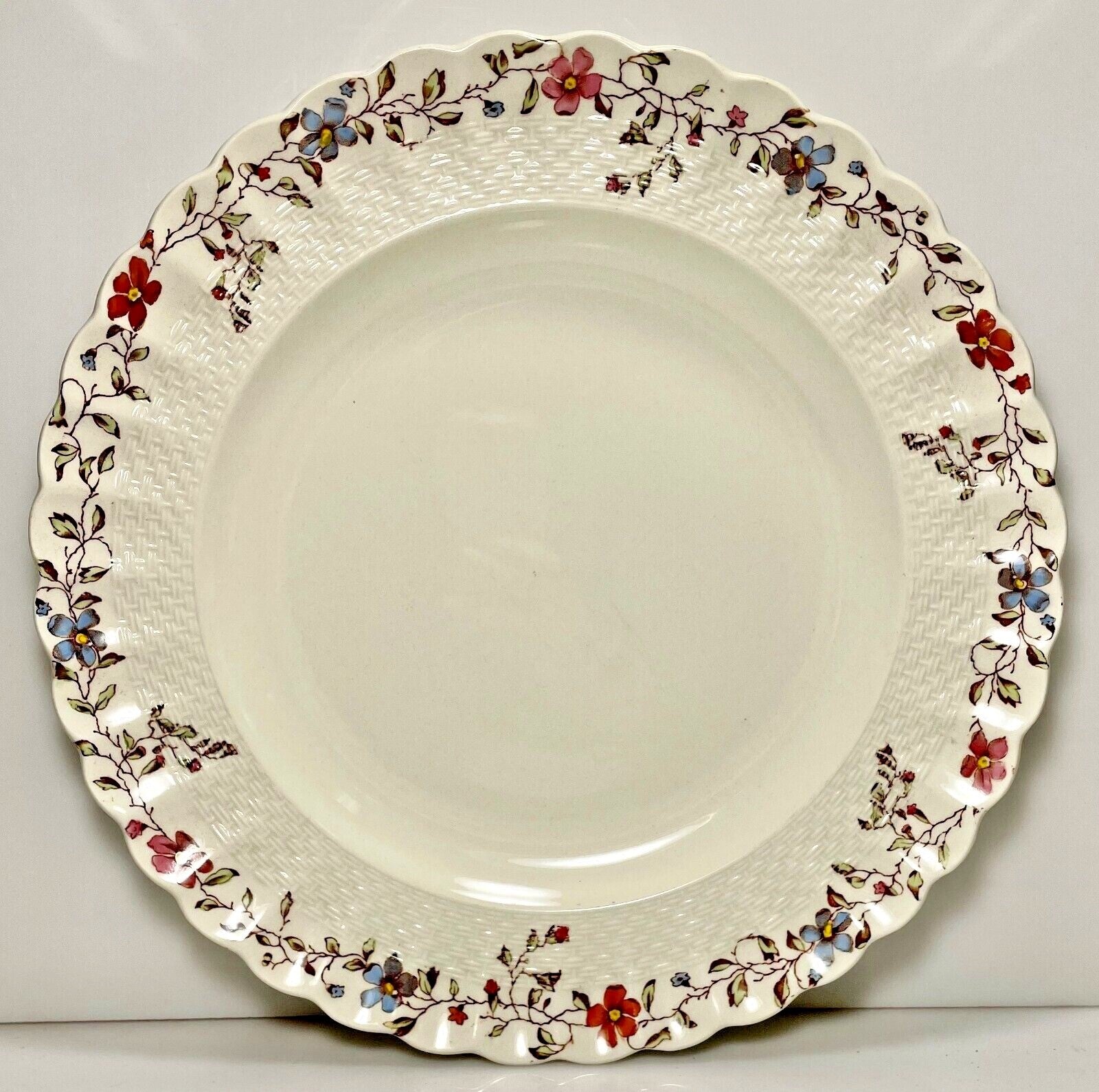 Spode Wicker Dale Dinner Plate 10 1/2"0