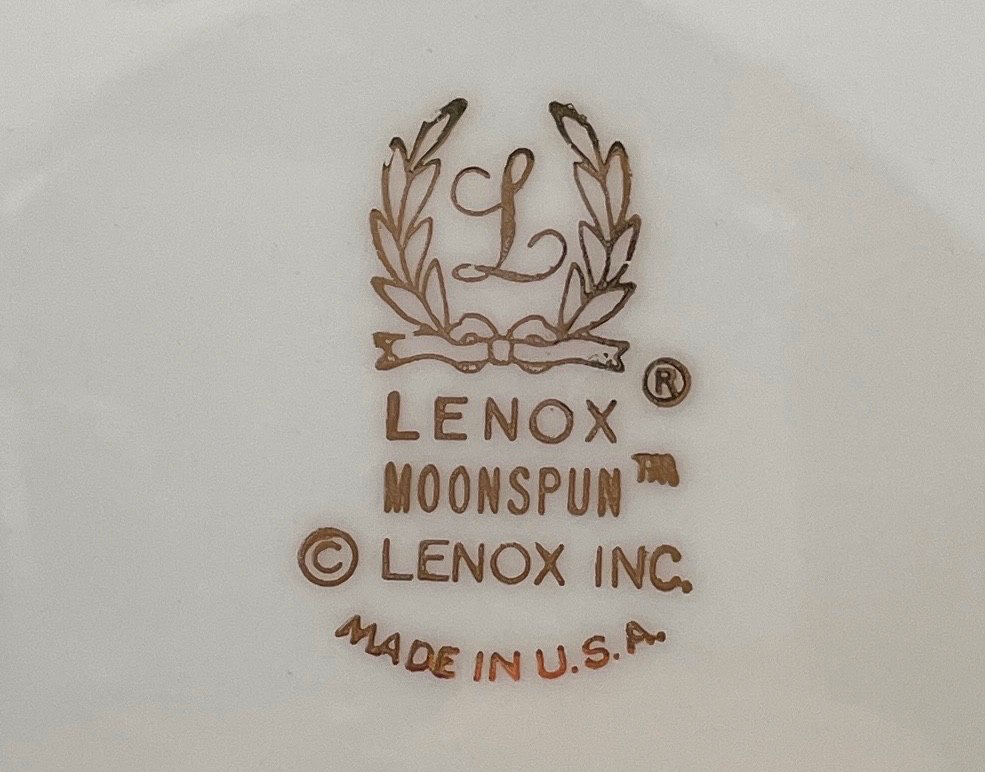Lenox Moonspun Oval Vegetable Bowl 10 1/4"3